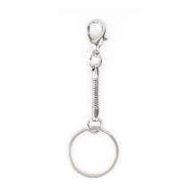 Брелок для флешки, серебристый, металл