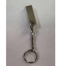Брелок для флешки, серебристый, металл