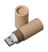 USB flash-карта TUBE (8Гб), натуральная, 6,0х1,7х1,7 см, картон