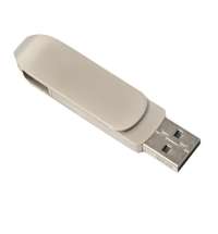 USB flash-карта CIRCLE OTG Type-C (8Гб), серебристая, 6,5х1,5х0,82 см, металл
