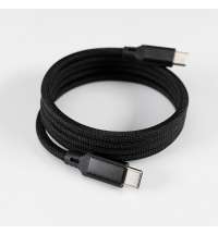 Кабель COIL магнитный для зарядки и передачи данных, 100Вт, 480Мб/с, нейлоновая оплетка, черный