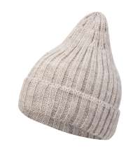 Шапка бини вязаная НАСВЯЗИ&copy;  шерсть/ акрил