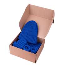 Шапка бини вязаная НАСВЯЗИ&copy;  шерсть/ акрил