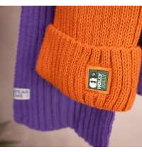 Шапка бини вязаная НАСВЯЗИ&copy;  шерсть/ акрил