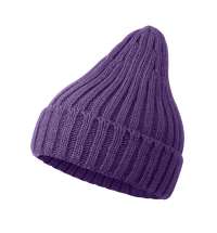 Шапка бини вязаная НАСВЯЗИ&copy;  шерсть/ акрил