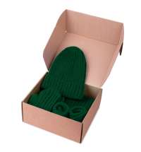 Шапка бини вязаная НАСВЯЗИ&copy;  шерсть/ акрил