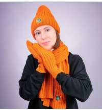 Шарф вязаный НАСВЯЗИ&copy; шерсть/акрил