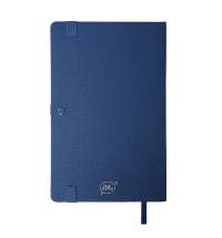 Бизнес-блокнот OXI, A5, темно-синий, твердая обложка, RPET, в линейку