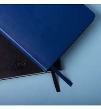 Бизнес-блокнот SMARTI, A5, синий, мягкая обложка, в клетку