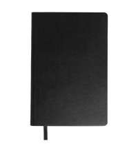 Бизнес-блокнот SMARTI, A5, черный, мягкая обложка, в клетку