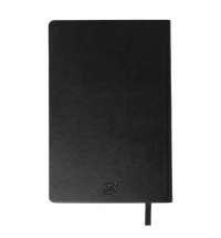 Бизнес-блокнот SMARTI, A5, черный, мягкая обложка, в клетку