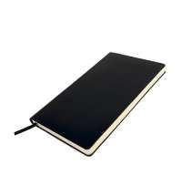 Бизнес-блокнот SMARTI, A5, черный, мягкая обложка, в клетку