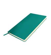 Бизнес-блокнот SMARTI, A5, бирюзовый, мягкая обложка, в клетку