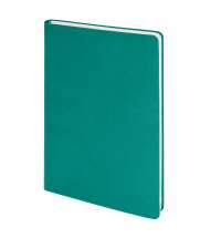 Бизнес-блокнот SMARTI, A5, бирюзовый, мягкая обложка, в клетку