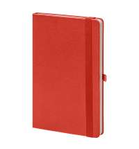 Бизнес-блокнот GLORI, A5, красный, твердая обложка, в линейку
