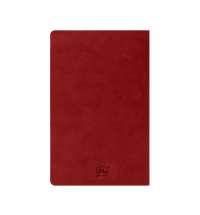 Бизнес-блокнот ALFI, A5, красный, мягкая обложка, в линейку