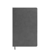 Бизнес-блокнот ALFI, A5, серый, мягкая обложка, в линейку