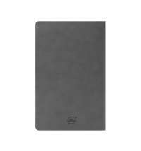 Бизнес-блокнот ALFI, A5, серый, мягкая обложка, в линейку