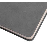 Бизнес-блокнот ALFI, A5, серый, мягкая обложка, в линейку