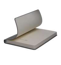 Бизнес-блокнот ALFI, A5, серый, мягкая обложка, в линейку