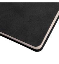 Бизнес-блокнот ALFI, A5, черный, мягкая обложка, в линейку