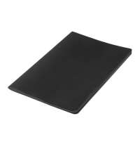 Тетрадь SLIMMY, 140 х 210 мм,  черный с черным, бежевый блок, в клетку