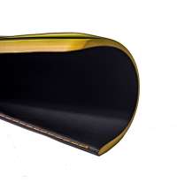 Тетрадь SLIMMY, 140 х 210 мм,  черный с желтым, бежевый блок, в клетку