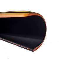 Тетрадь SLIMMY, 140 х 210 мм,  черный с оранжевым, бежевый блок, в клетку