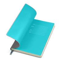 Бизнес-блокнот FUNKY А5, с цветным  форзацем, мягкая обложка,  в линейку