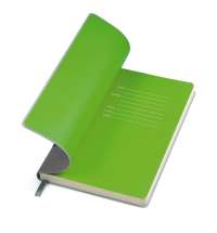 Бизнес-блокнот FUNKY А5, с цветным  форзацем, мягкая обложка,  в линейку