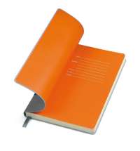 Бизнес-блокнот  FUNKY А5, с цветным  форзацем, мягкая обложка,  в линейку