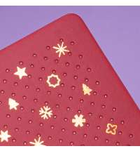 Бизнес-блокнот FUNKY, 130*210 мм, черный, красный форзац, мягкая обложка, в линейку