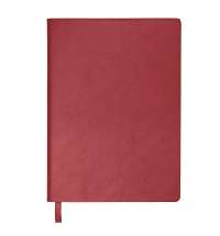 Бизнес-блокнот LADY, формат А5, бордовый, блок в клетку