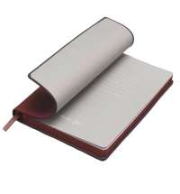 Бизнес-блокнот LADY, формат А5, бордовый, блок в клетку