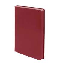 Бизнес-блокнот LADY, формат А5, бордовый, блок в клетку