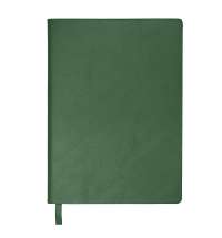 Бизнес-блокнот LADY, формат А5, зеленый, блок в клетку