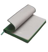 Бизнес-блокнот LADY, формат А5, зеленый, блок в клетку