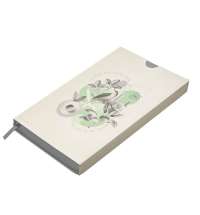 Бизнес-блокнот LADY, формат А5, серый, блок в клетку