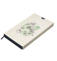 Бизнес-блокнот LADY, формат А5, темно-синий, блок в клетку