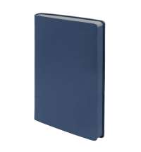 Бизнес-блокнот LADY, формат А5, темно-синий, блок в клетку