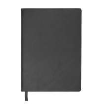 Бизнес-блокнот LADY, формат А5, черный, блок в клетку