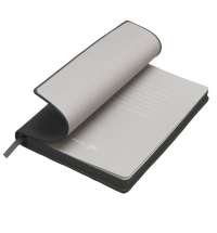 Бизнес-блокнот LADY, формат А5, черный, блок в клетку