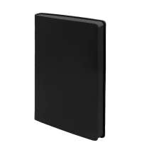 Бизнес-блокнот LADY, формат А5, черный, блок в клетку