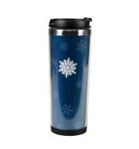 Термокружка IDEA под полиграфическую вставку, 420 мл, нержавеющая сталь/пластик