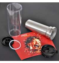 Термокружка IDEA под полиграфическую вставку, 420 мл, нержавеющая сталь/пластик