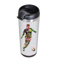 Термокружка IDEA под полиграфическую вставку, 420 мл, нержавеющая сталь/пластик