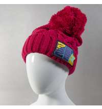 Шапка VOGUE,  ярко-розовый, верх: 100% акрил, подкладка: 100% полиэстер