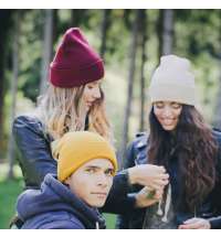 Шапка вязаная двойная WIND с отворотом