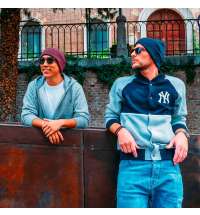 Шапка вязаная двойная Wind с отворотом