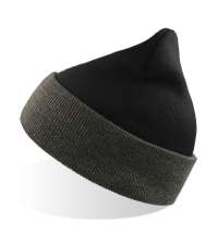 Шапка вязаная двойная Wind с отворотом